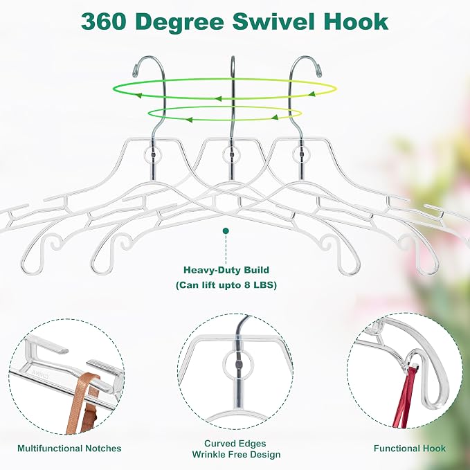 Quality Clear Hangers 12 Pack - Image 2