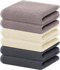 Homaxy 100% Cotton Waffle Weave Kitchen Dish Towels 6-Pack, Mixed Color | 13 x by Homaxy