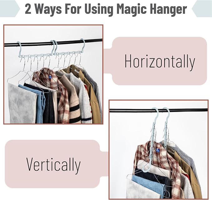Mr. Pen- Space Saving Hangers, 360° Rotating Hooks | Magic Cascading Hanger - Image 4