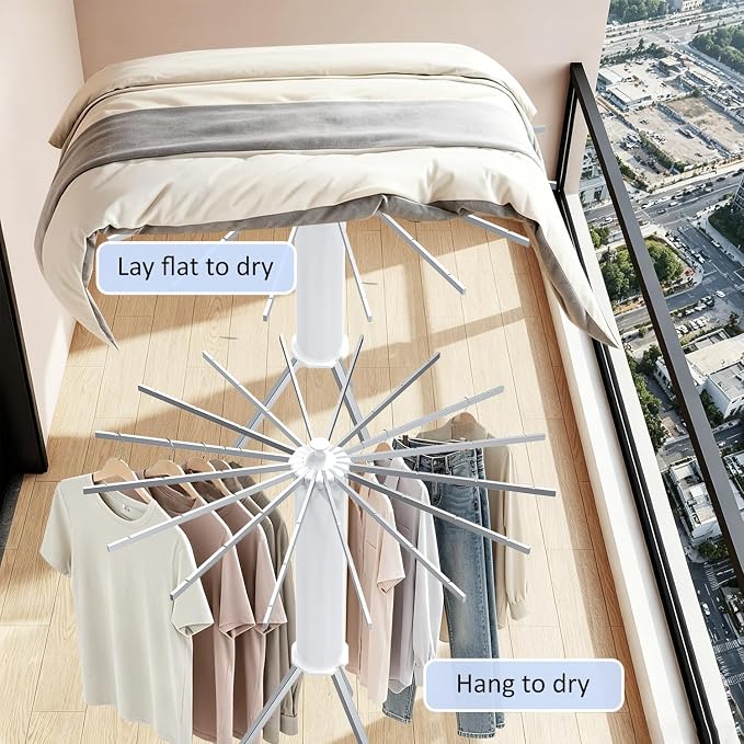 Tripod Foldable Clothes Rack, Garment Rack Portable - Image 8