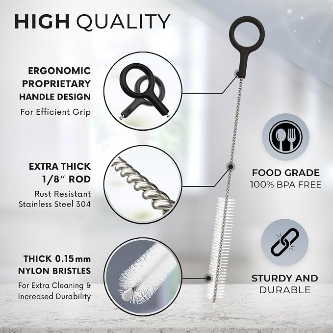 Buenalife Heavy Duty Cleaning Brushes Set of 4 - Image 3