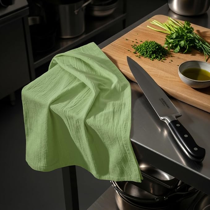 Utopia Kitchen Sage Green Flour Sack Towels100% Cotton | Tea Towels - Image 7