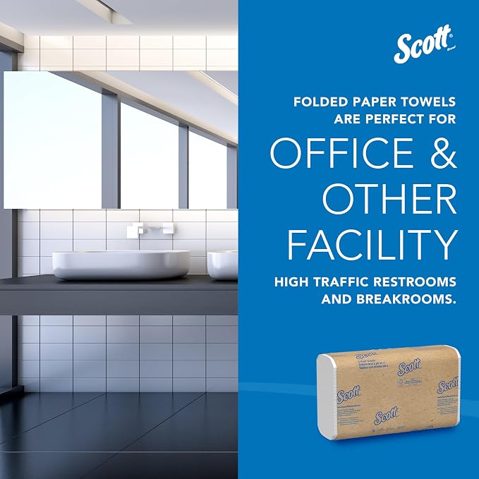 Scott Professional C-Fold Paper Hand Towels, 12 x 200 Sheets | Universal - Image 9