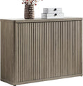 SICOTAS Buffet Cabinet with Storage Accent Sideboard with 3 Doors Modern 46.6" Wide Credenza Fluted Buffet Table Media Console Cabinet Entryway Cabinets for Living Room Kitchen Dining Room Hallway
