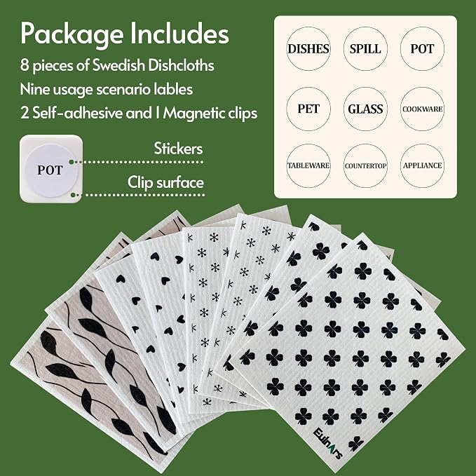 Eulnars Reusable Paper Towels, 200 Washes - Image 6
