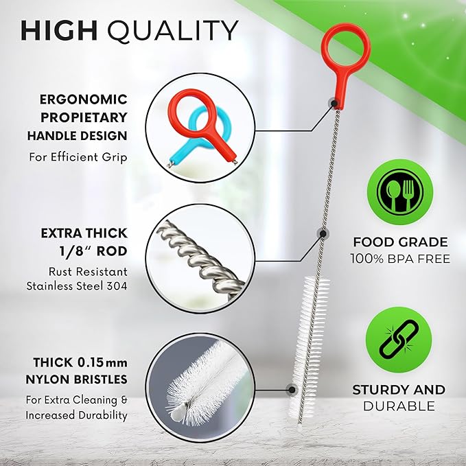 Buenalife Heavy Duty Cleaning Brushes Set of 4 - Image 3