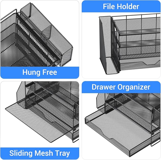 Desk Organizers and Accessories, 4-Tier Desktop File Organizer - Image 6