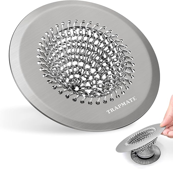 TRAPMATE Hair Catcher Shower Drain, Prevent Clogging Bathtub Drain Hair Catcher by TRAPMATE