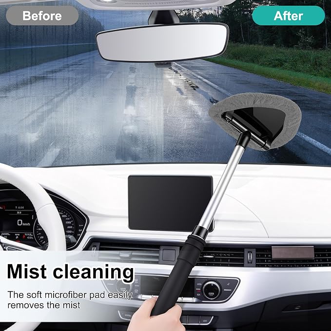 JUSTTOP Windshield Cleaner Tool, Car Interior and Exterior Window Cleaning Kit - Image 6