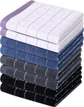 Homaxy 100% Cotton Terry Kitchen Dish Cloths, 8 Pack, Suitable by Homaxy