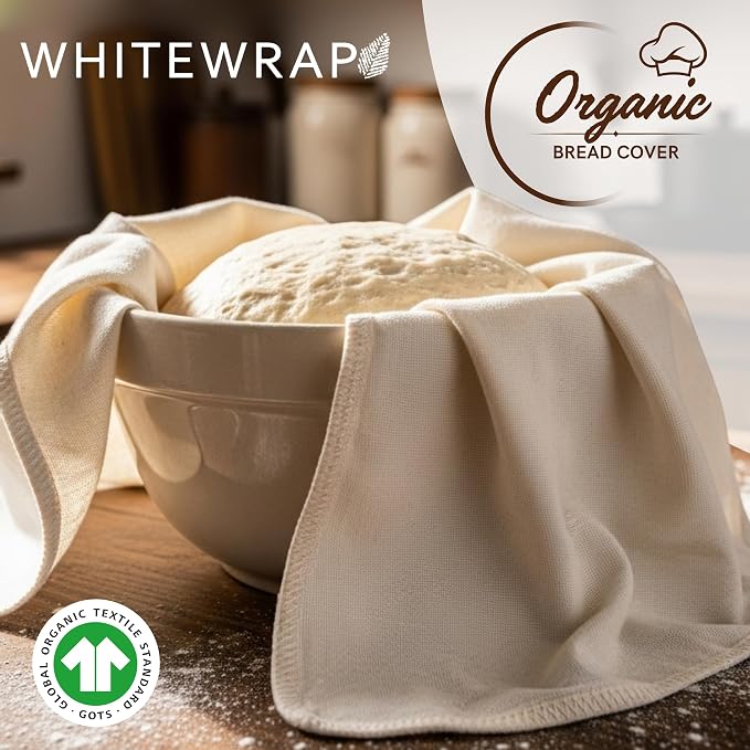 WHITEWRAP Flour Sack Towels for Bread Dough Proofing – Unbleached, Thick - Image 2