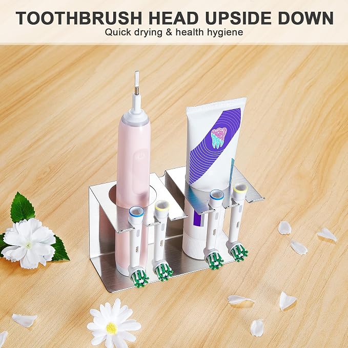 Toothbrush Head Holders, Electric Tooth Brush Head Holder, Wall Mounted - Image 4