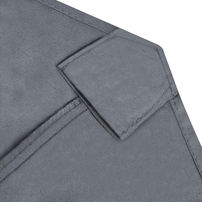 EliteShade USA 9FT Patio Umbrella Replacement Covers 8 Ribs Market Umbrella Canopy Cover (CANOPY ONLY) (Grey)