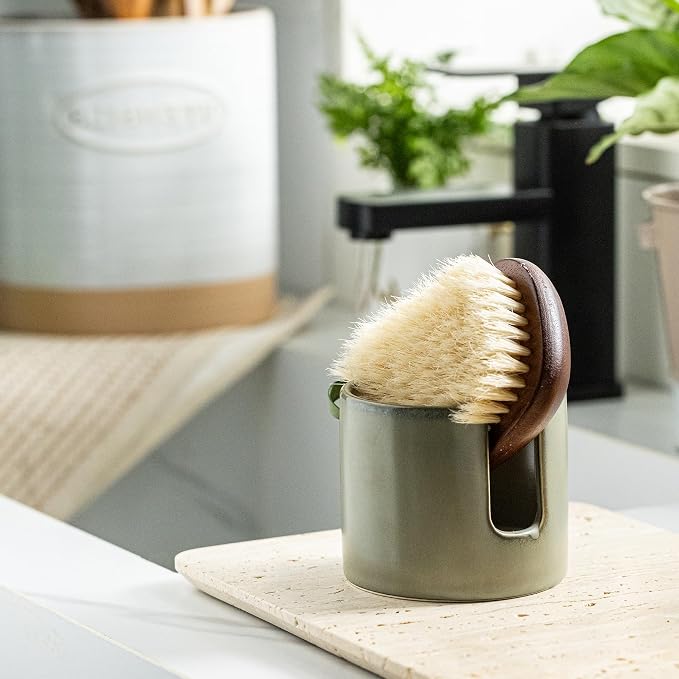 Zoeeker Sponge Holder, Ceramic Dish Sponge Drying Caddy - Image 5