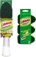 Libman Dishmatic I-Stand Dish Wand Kit, Scrub Brush, 3 Sponge Refills by TheLibmanCompany