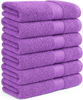 100% Cotton Hand Towels 18x28 Inches, 600 GSM, Soft & Absorbent by AmpleDecor
