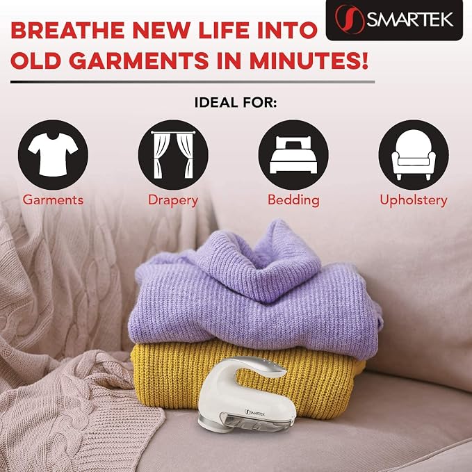 Smartek Fabric Shaver Fuzz Remover, Electric Lint Remover - Image 6