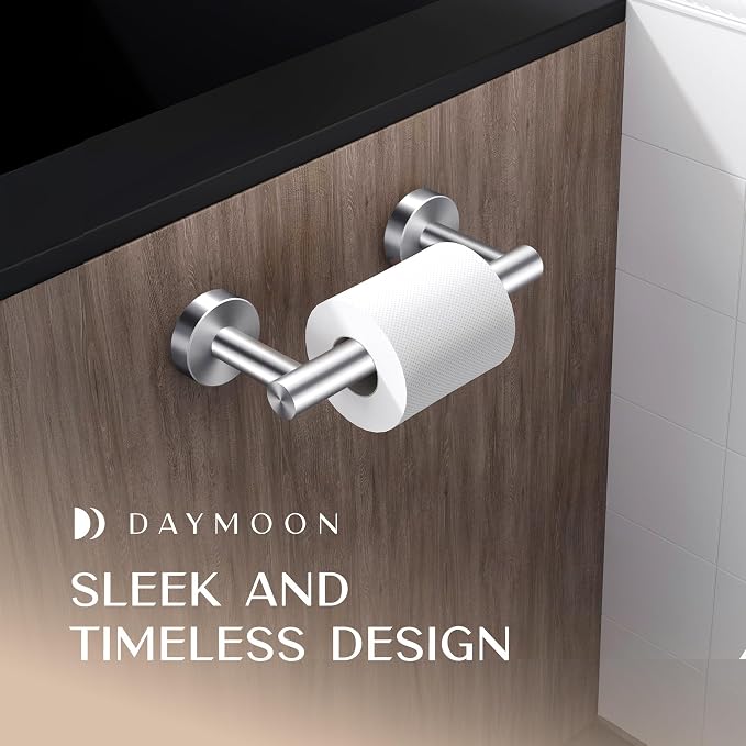Day Moon™ Toilet Paper Holder Wall Mount, Modern Roll Holder - Image 3