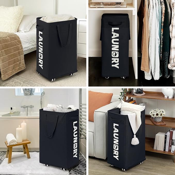 Goodpick 2-Pack Rolling Dirty Clothes Hamper - Image 8
