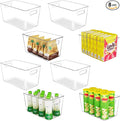 YIHONG 8 Pack Clear Storage Bins, Pantry Organizer Bins by YIHONG