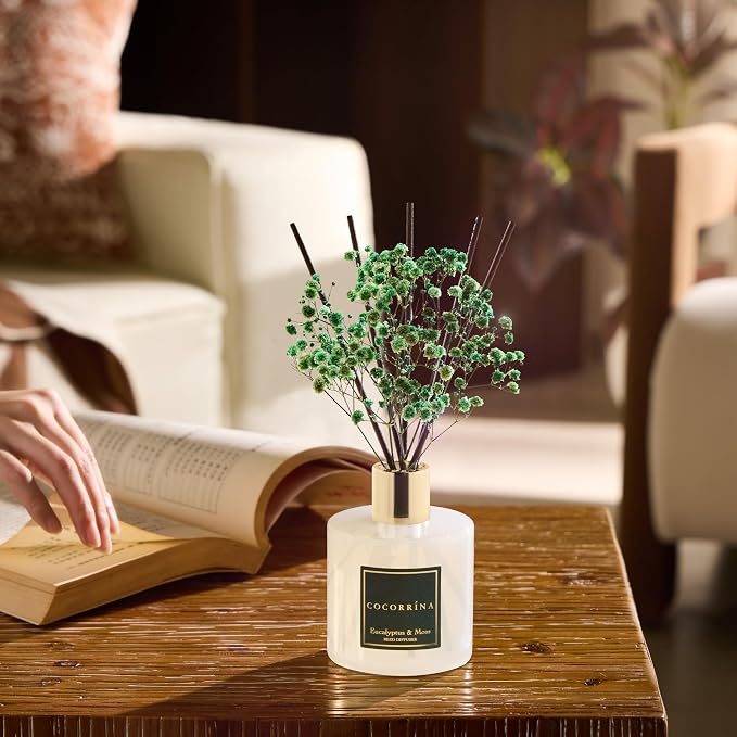 Reed Diffuser Sets- Eucalyptus & Moss Scented Diffuser - Image 5