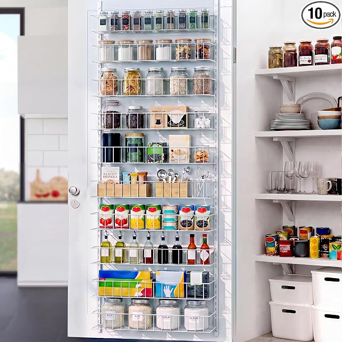 ElegantArray 10-Tier Pantry Door Organizer by Unknown