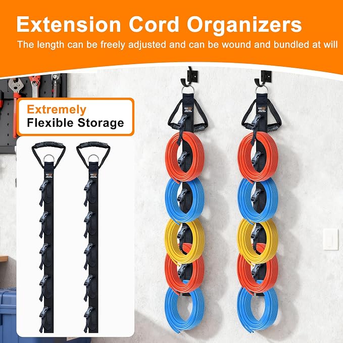 Extension Cord Organizer 2 Pack, Cord Storage Organizer - Image 2