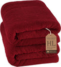 Hawmam Linen Jumbo Large Bath Sheets Towels 2 Pack Soft and Absorbent by HawmamLinen