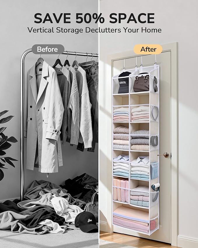 ULG Over the Door Organizer, 6-Tier Hanging Storage - Image 5