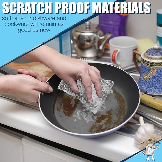 Kitchen Sponges for Dishes, Scouring Pads Non Scratch Scrubbers | Multi-surface - Image 8