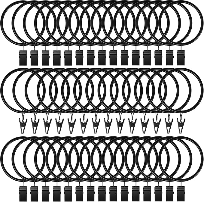 Lansian 100 Pack Curtain Rings by Lansian