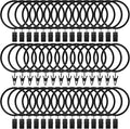 Lansian 100 Pack Curtain Rings by Lansian