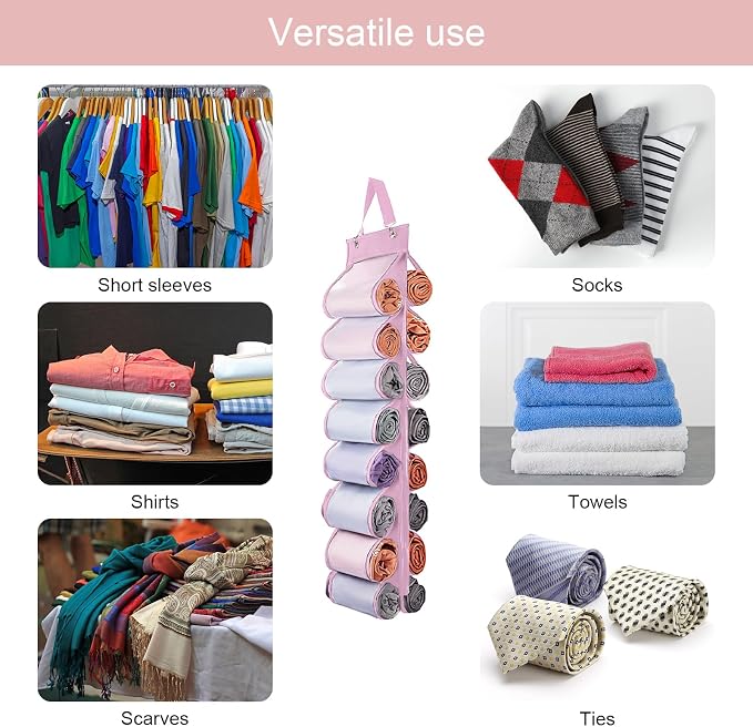 DHSFKBE Legging Organizer Storage, Foldable Hanging Closet Organizer Storage - Image 5