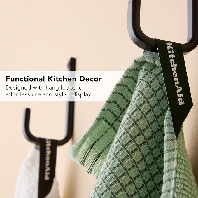 KitchenAid Gourmet Series Gridlines Kitchen Towels 3-Pack Set, 100% Cotton - Image 6