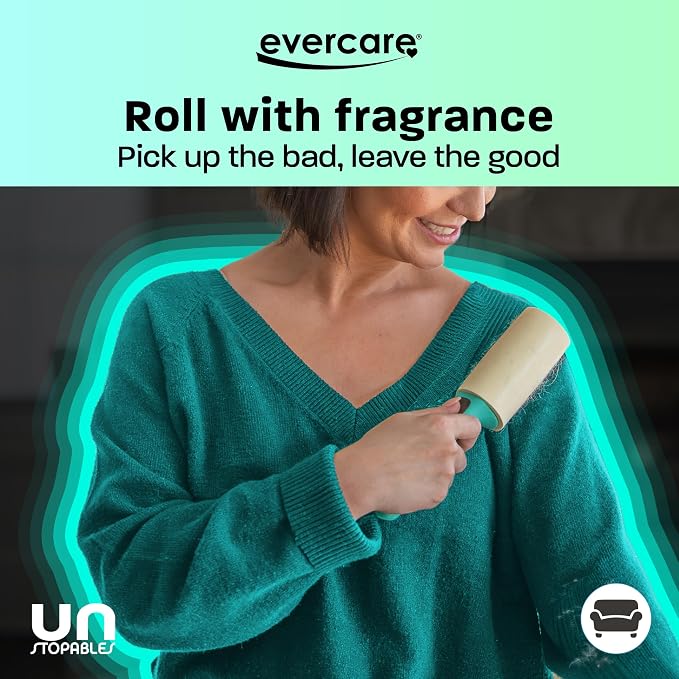 Evercare with Unstopables Fresh Scent All-Purpose Lint Roller, 80 Layers Per - Image 8