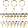 Qunclay 100 Set 1.26 Inch Metal Curtain Rings by Qunclay