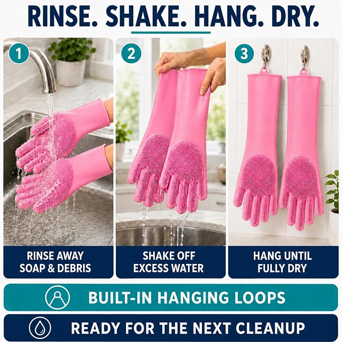Silicone Dishwashing Gloves - Image 7