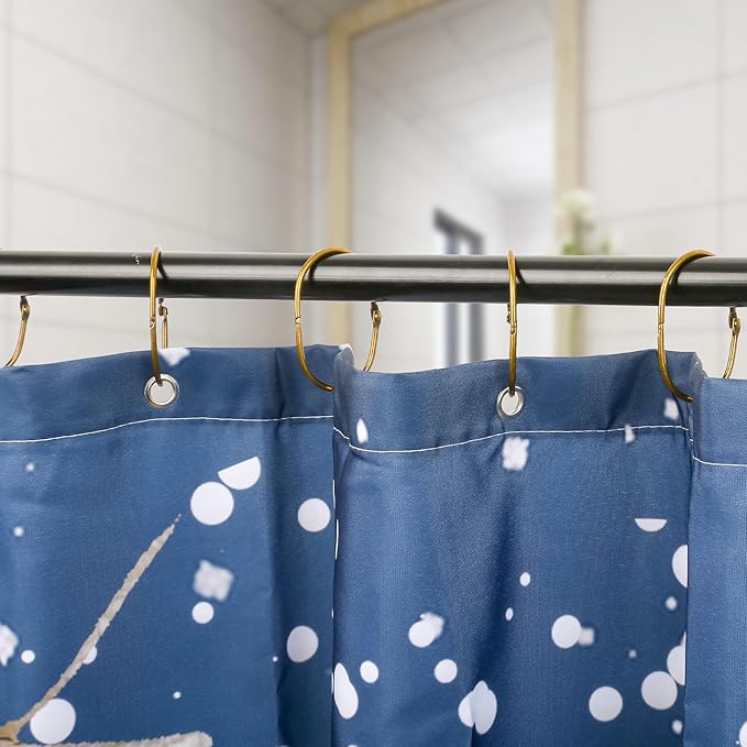 30Pcs Shower Curtain Hooks, Metal Oval Shower Curtain Hooks Roman Rings - Image 6