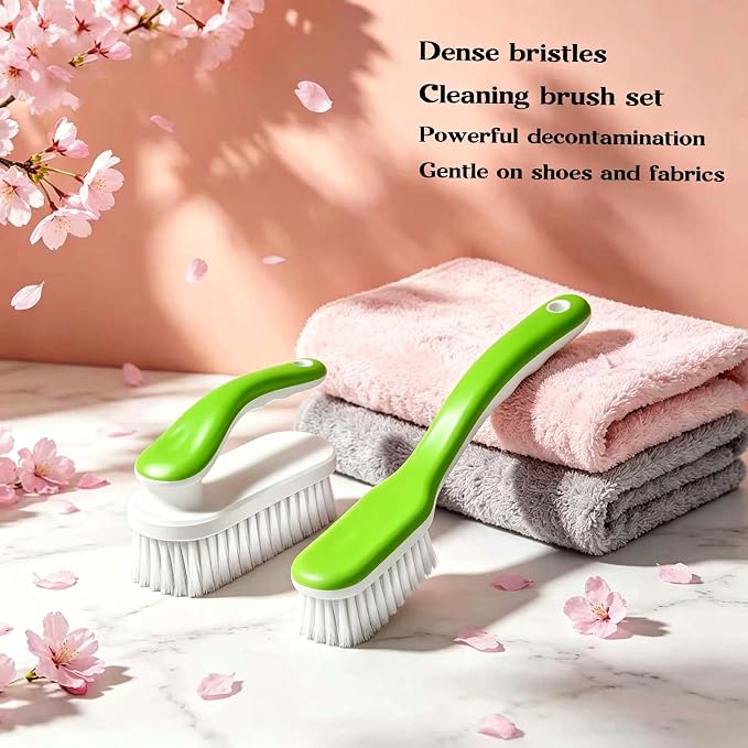 2pc Multi-Purpose Household Cleaning Brush Set, Ergonomic Comfort Grip - Image 5