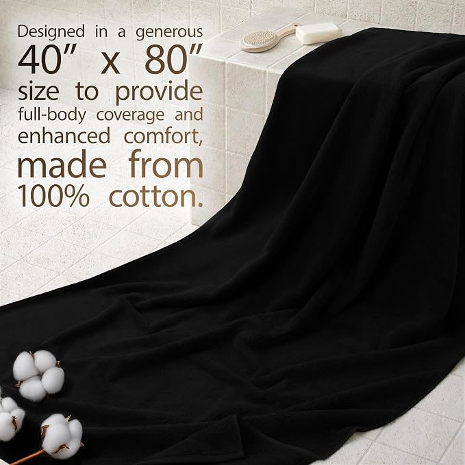 Cotton Paradise 100% Cotton Turkish Towel, Soft Absorbent Quick Dry, 40x80 - Image 2