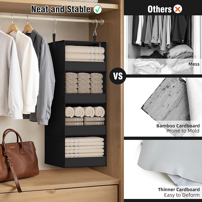 GRANNY SAYS 4-Shelf Hanging Organizer, Wall Mount, No-Sag Support, Keeps - Image 3