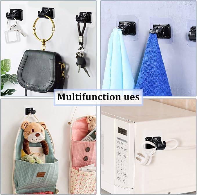 Codoule Self Adhesive No Drill Adjustable Curtain Rod Holder Hooks Brackets | - Image 7