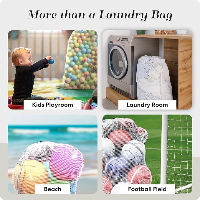 Handy Laundry Mesh XL Laundry Bag 24"x36" 2-Pack, Heavy Duty - Image 7