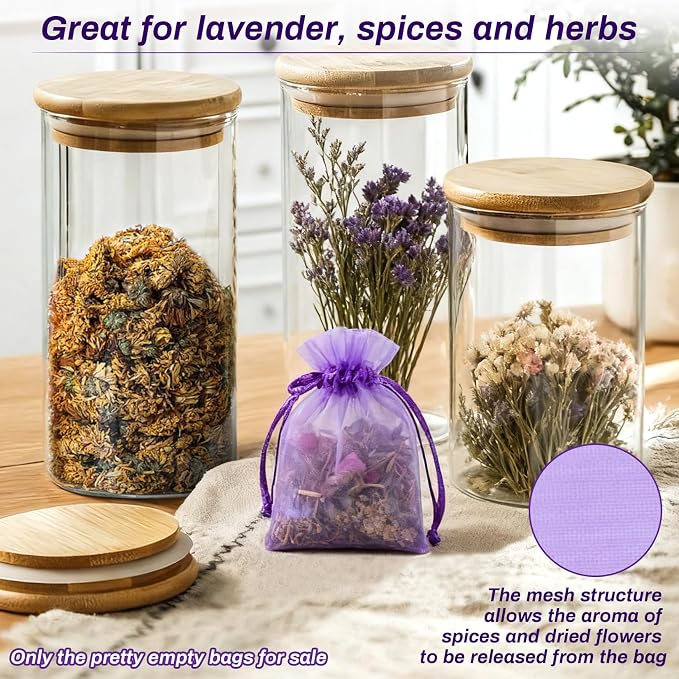 Sukh 50 Lavender Sachet Bags Empty - Image 4