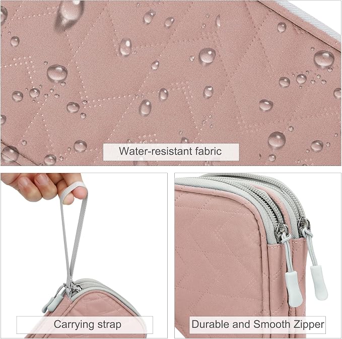 FYY Electronic Organizer, Travel Tech Pouch Bag, Waterproof, Double Layers - Image 4