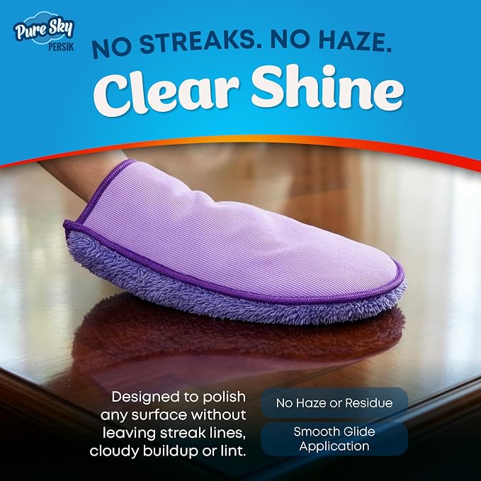 persik Pure-Sky Ultra Microfiber Cleaning Glove – JUST ADD Water No Detergents - Image 4