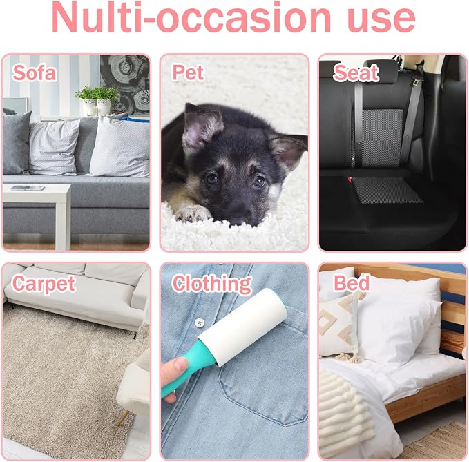 48 Pcs Bulk Mini Lint Roller for Pet Hair and Clothes Lint Roller Travel Size - Image 7