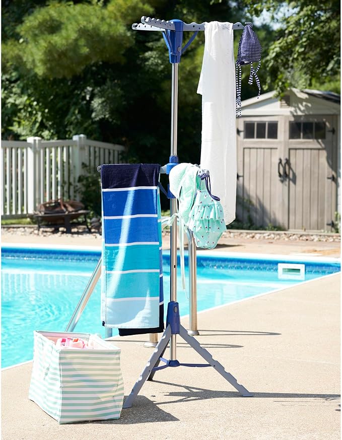 Household Essentials 5012-1 Portable 2-Tier Clothes Drying Rack Tri-pod | Dry - Image 6