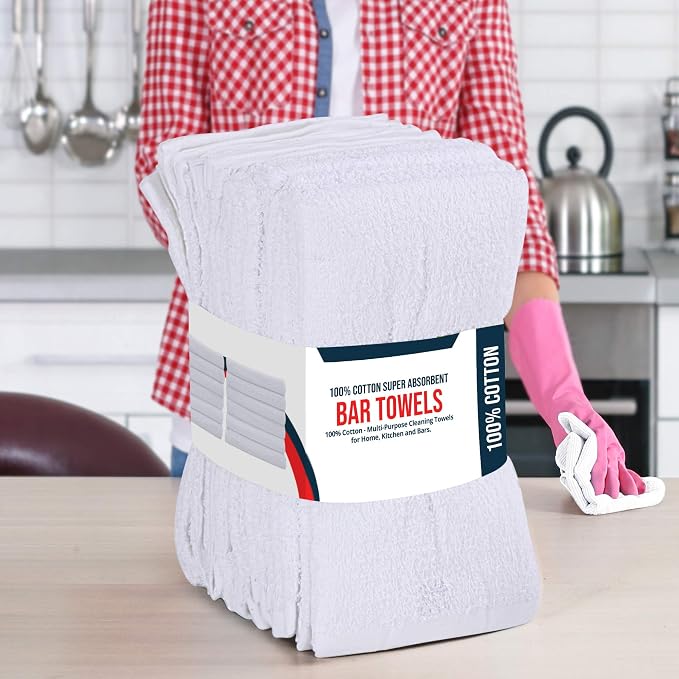 Utopia Towels Kitchen Bar Mops, 16x19 in, 100% Cotton, Machine Washable - Image 7