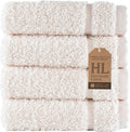 Cream Washcloth Linen Set Premium Original Turkish Cotton, Hotel Quality by HawmamLinen